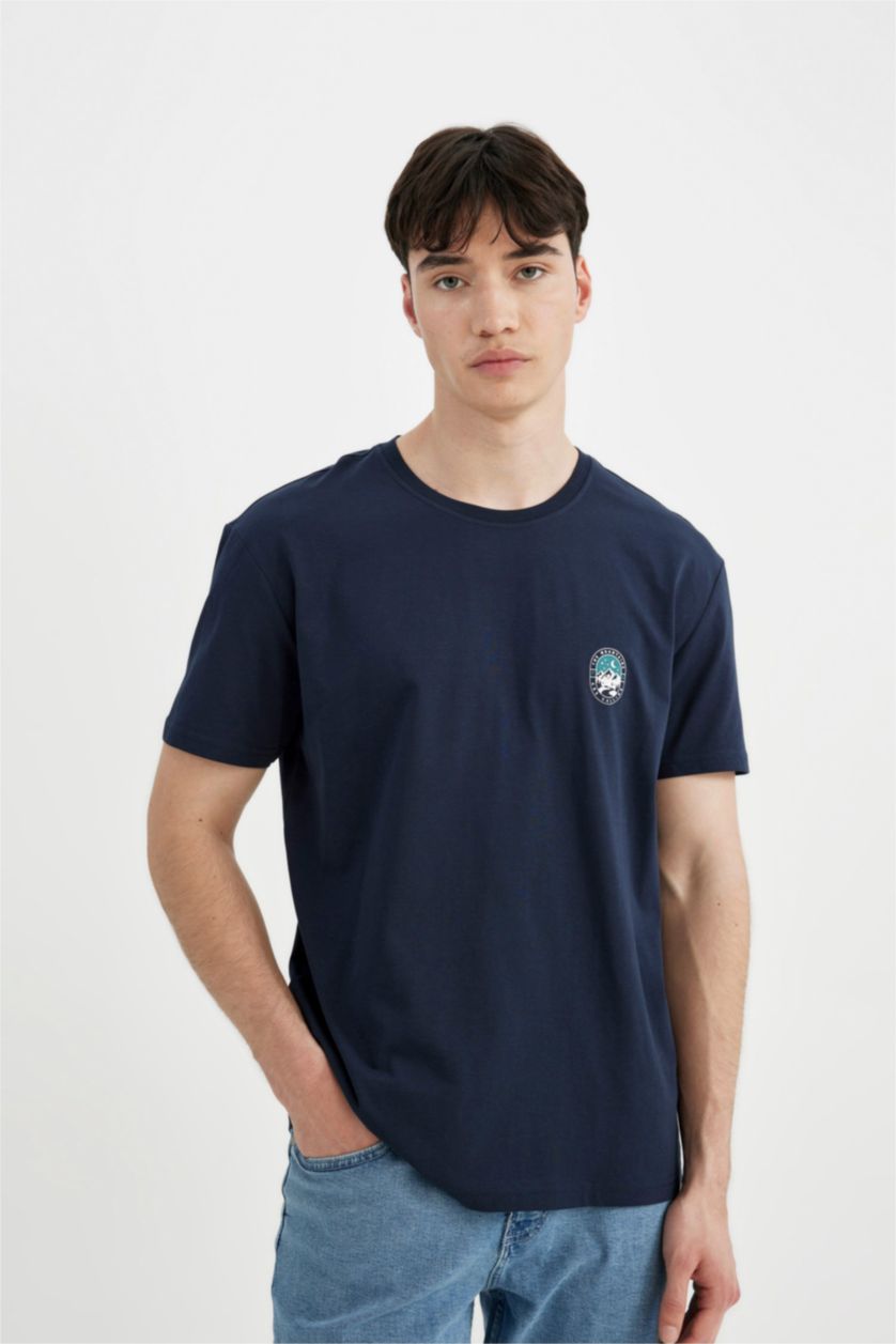 Erkek Lacivert Regular Fıt Üst