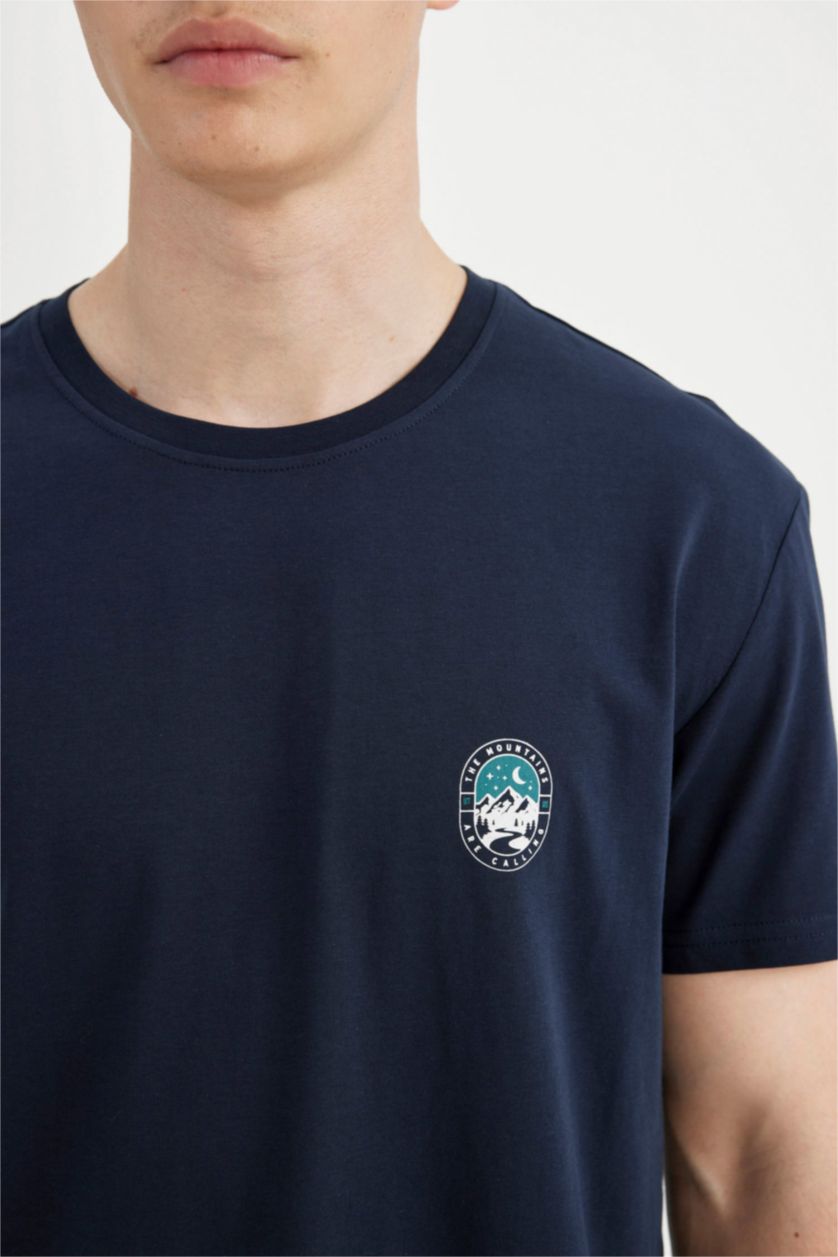 Erkek Lacivert Regular Fıt Üst