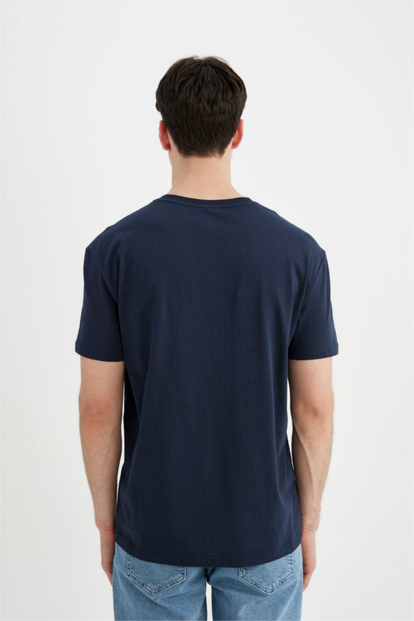 Erkek Lacivert Regular Fıt Üst