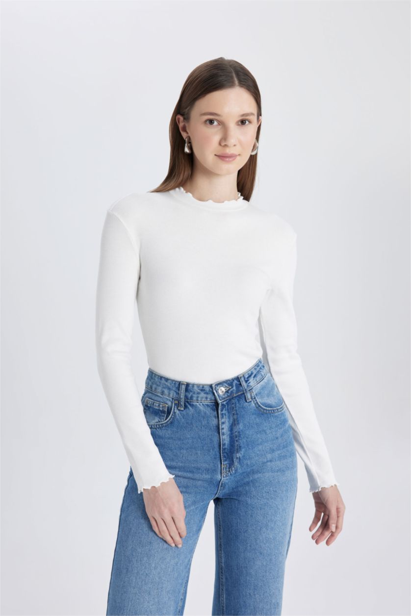 WOMAN Ecru Camisole Long Sleeve Tunic