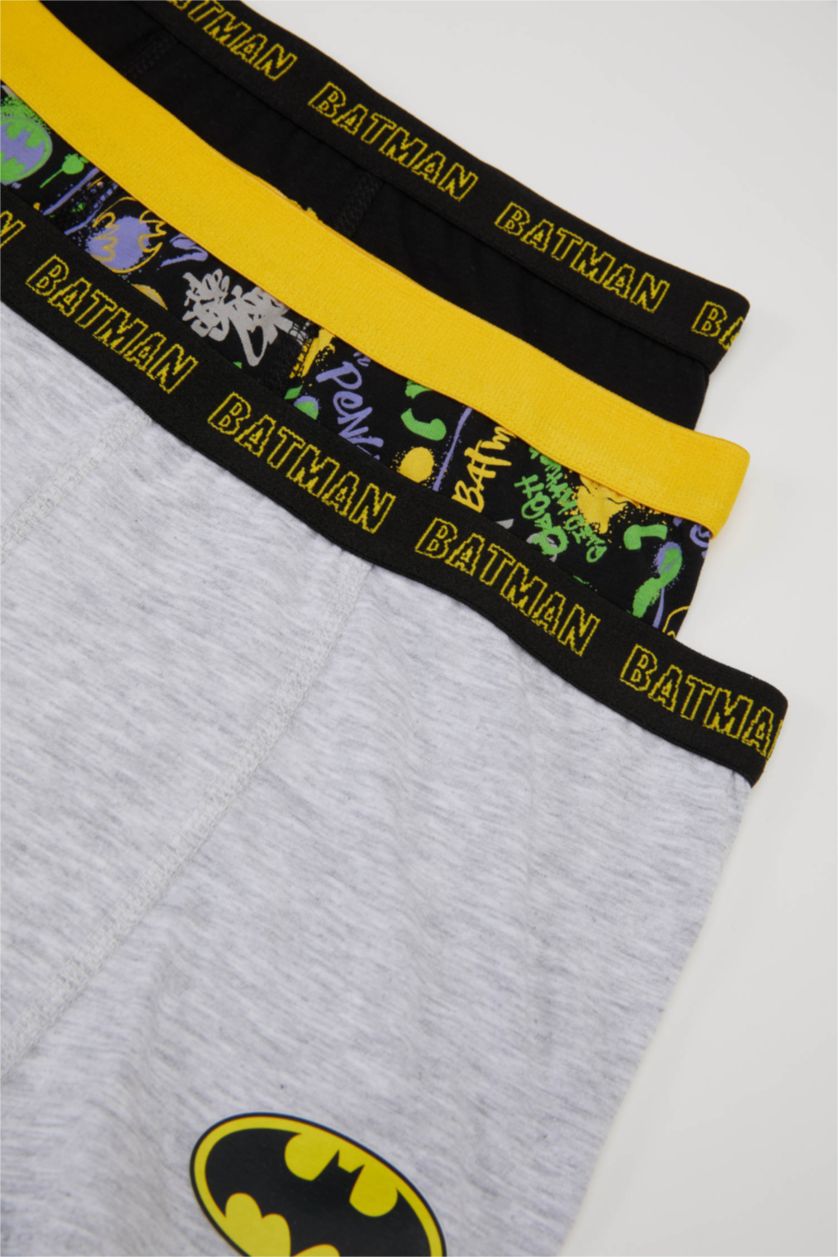 BOYS & TEENS Black Boy 3 piece Batman Licence Boxer