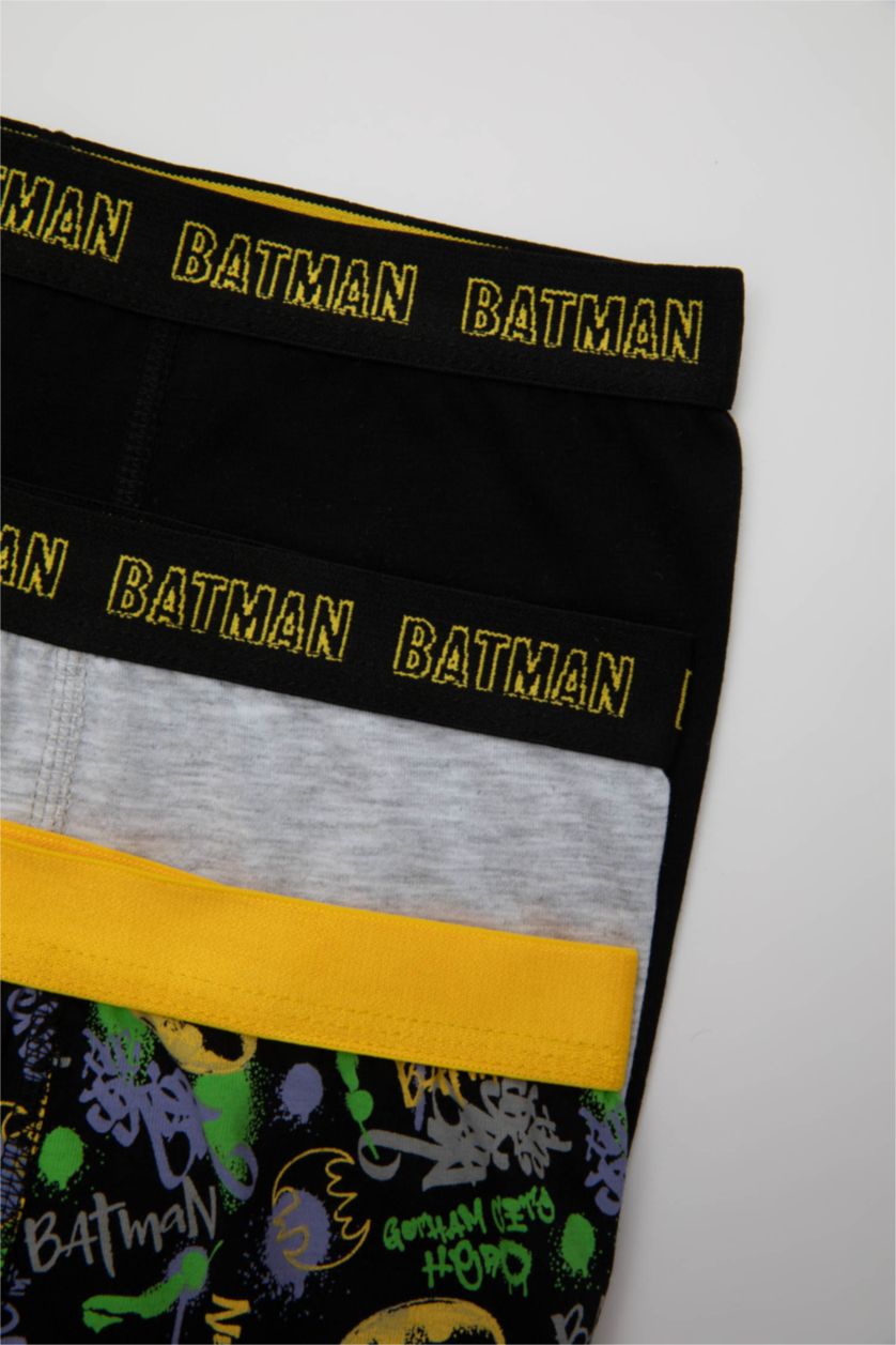 BOYS & TEENS Black Boy 3 piece Batman Licence Printed Boxer