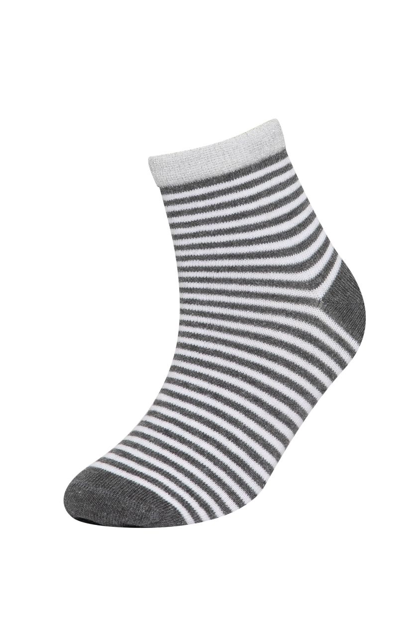 بناتي MIXED شرابات قصيرة بناتي قطن - 3 قطع