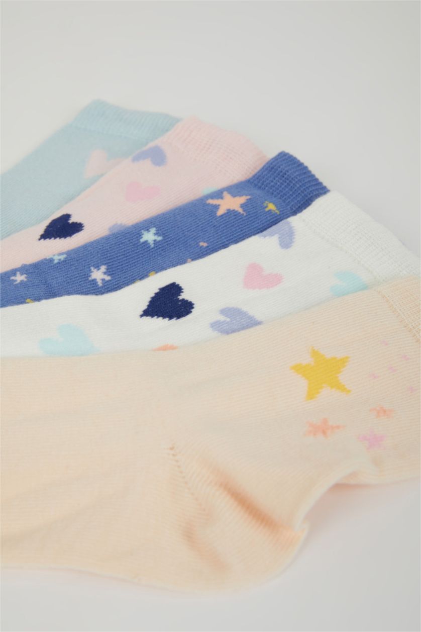 بنات Karma جوارب طويلة قطن - 5 قطع