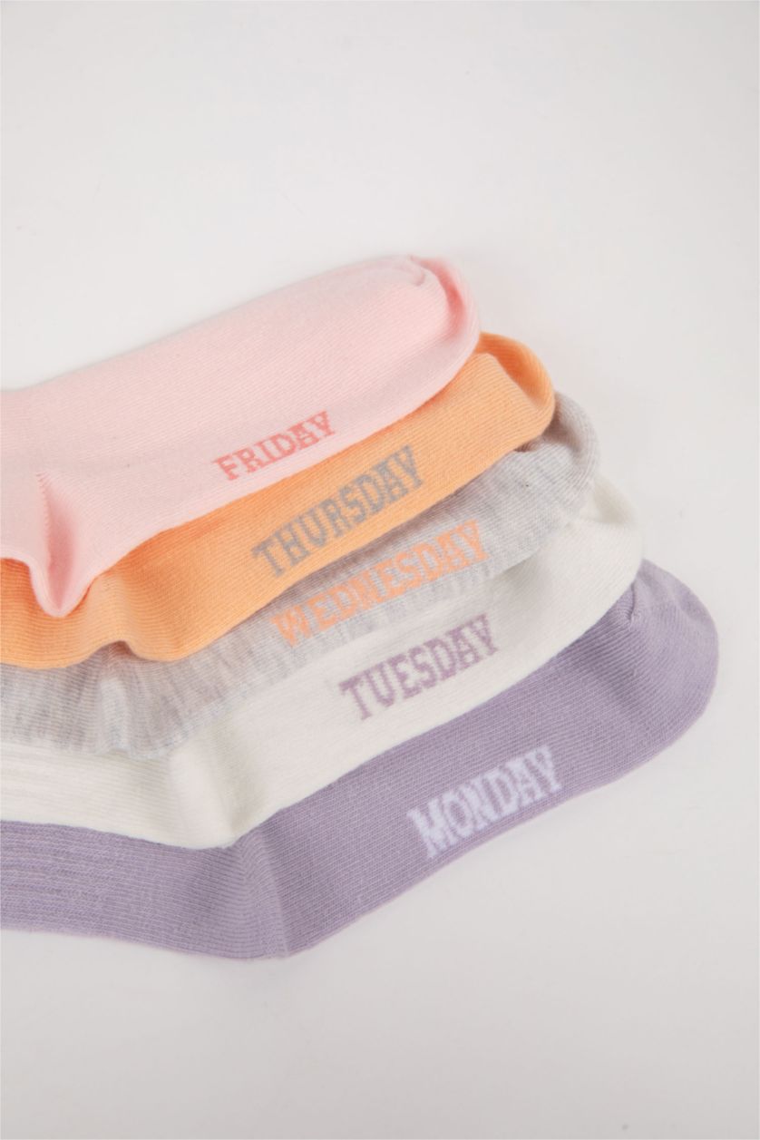 FILLES Karma Chaussettes Longues Coton pour Fille - 5 Paires