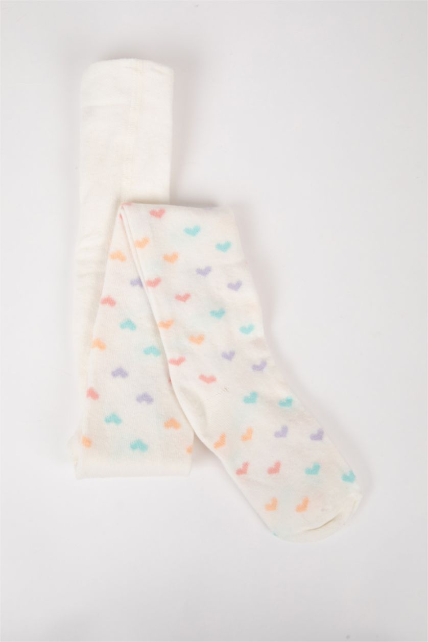 FILLES Blanc Chaussettes Longues Coton pour Filles
