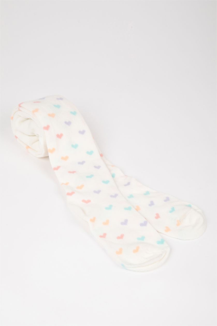 FILLES Blanc Chaussettes Longues Coton pour Filles