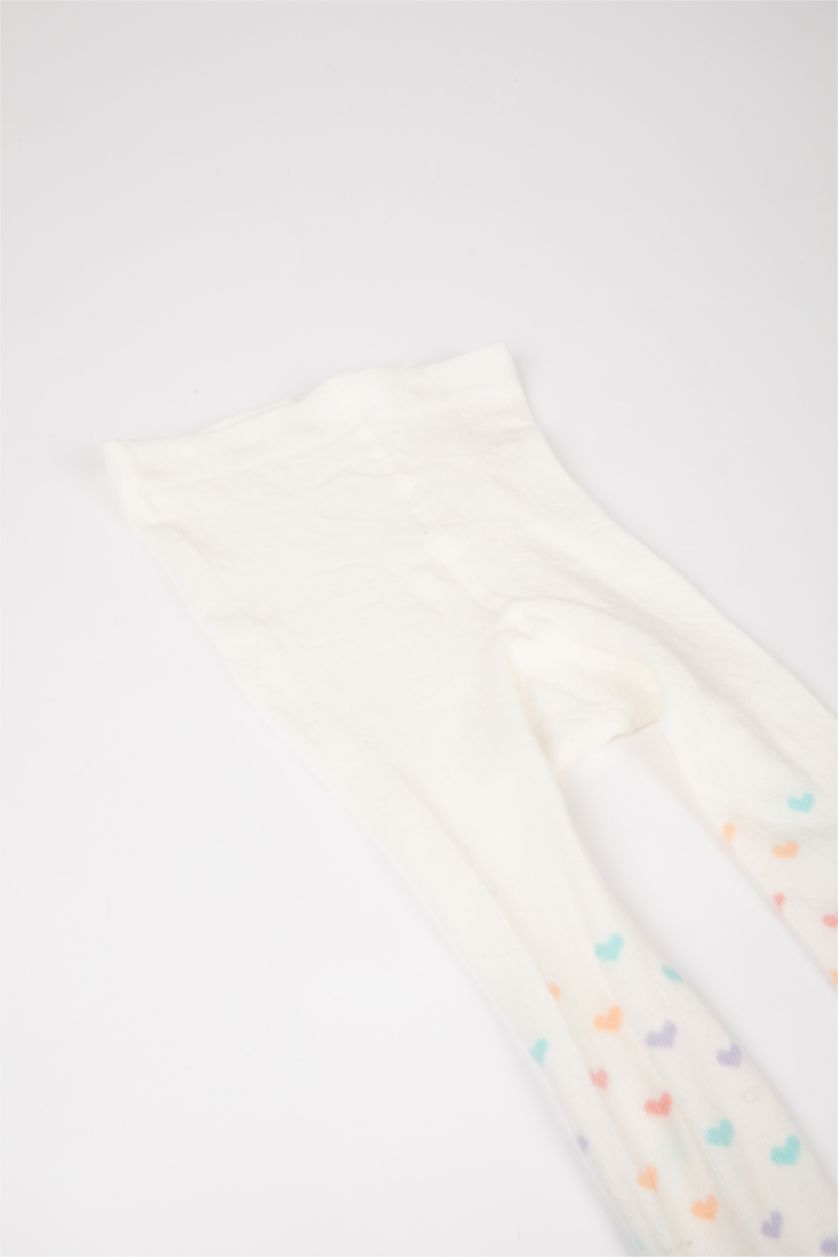 FILLES Blanc Chaussettes Longues Coton pour Filles