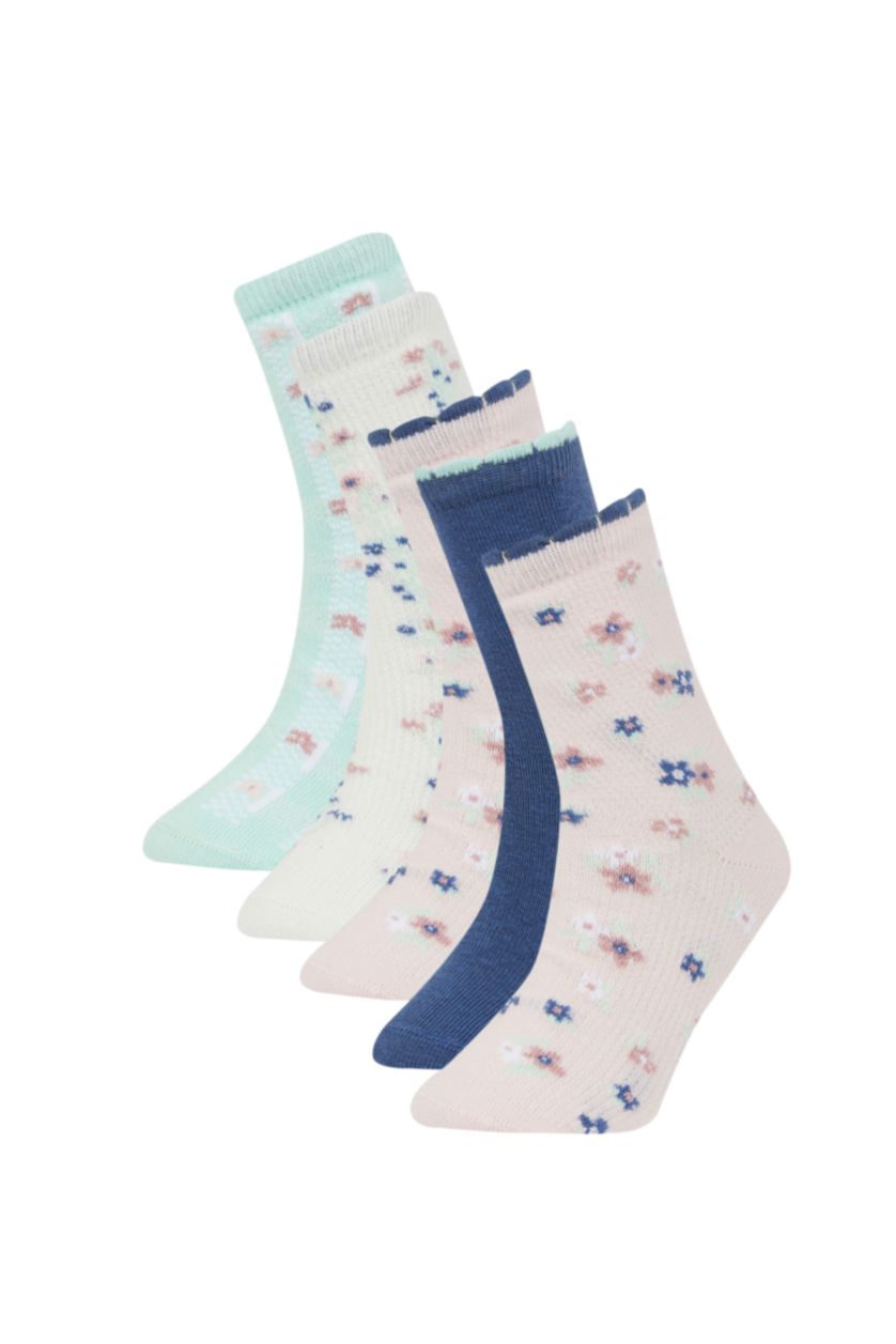FILLES Karma Chaussettes Longues Coton pour Fille - 5 Paires
