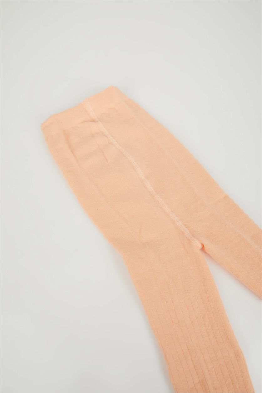 Kız Çocuk - Genç Kız Pembe Kız Çocuk Pamuklu Külotlu Okul Çorabı