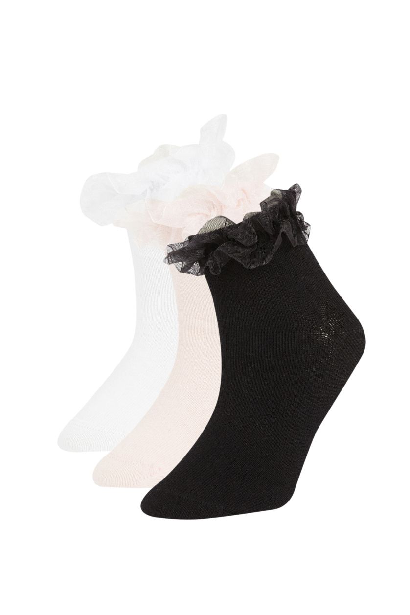 بنات Karma جوارب قصيرة قطن - 3 قطع