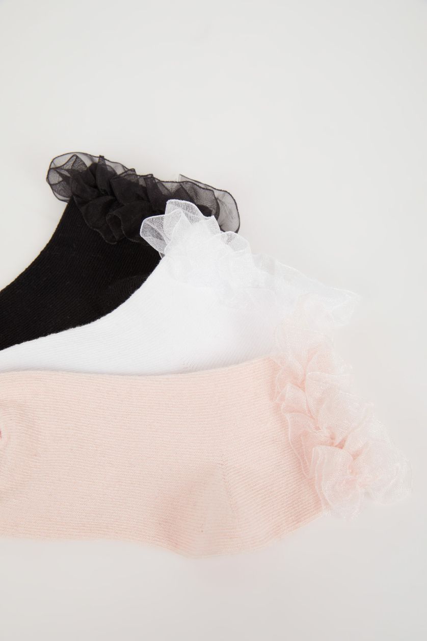 بنات Karma جوارب قصيرة قطن - 3 قطع