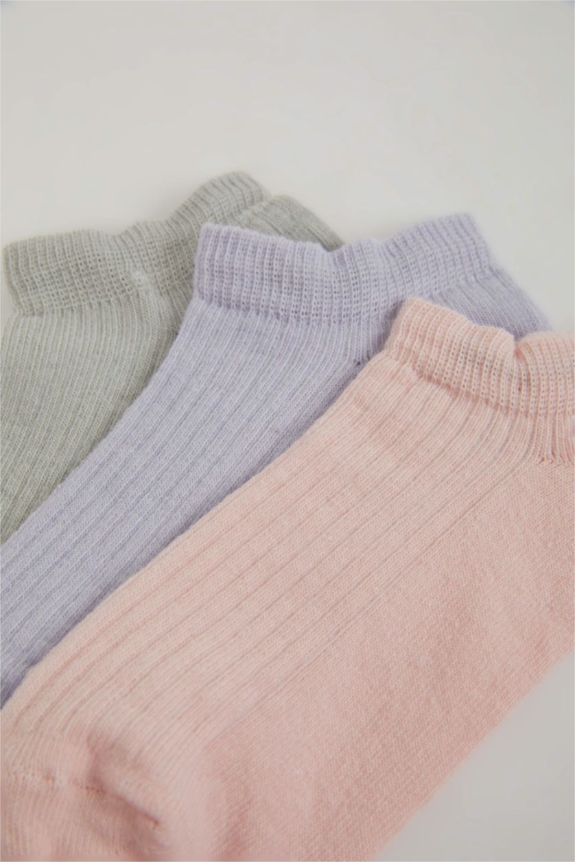 بناتي MIXED شرابات قصيرة بناتي قطن - 3 قطع