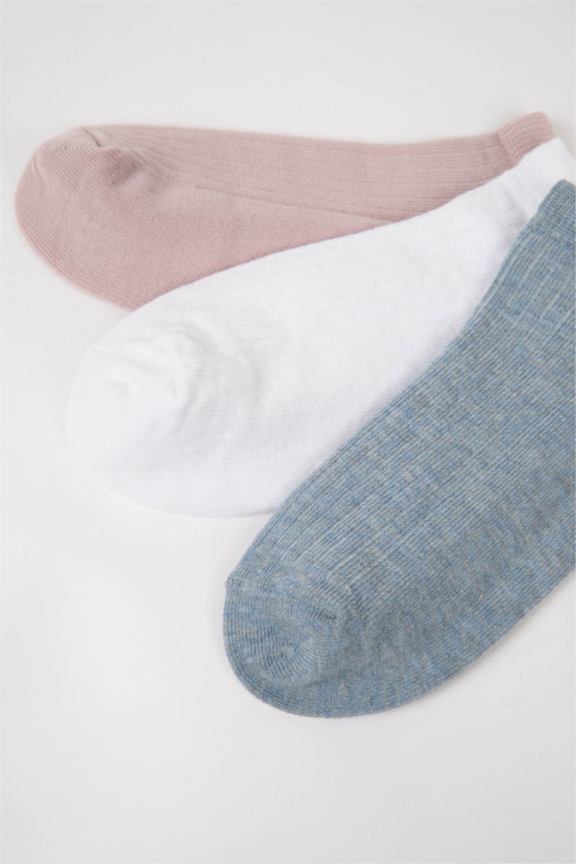 Kız Çocuk - Genç Kız Karma 3'lü Pamuklu Patik Çorap Kız Çocuk