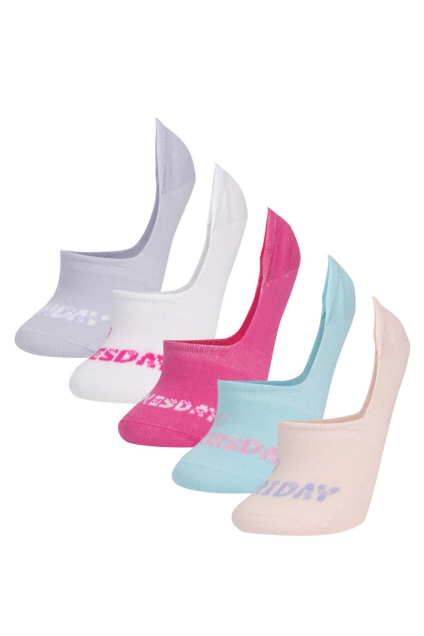 Девочки и подростки Разноцветный Носки из хлопка для девочек, 5 пар