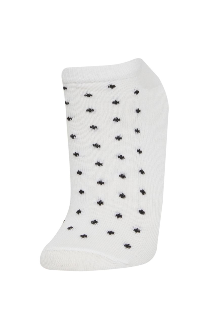 Kız Çocuk - Genç Kız Beyaz 3'lü Pamuklu Patik Çorap Kız Çocuk