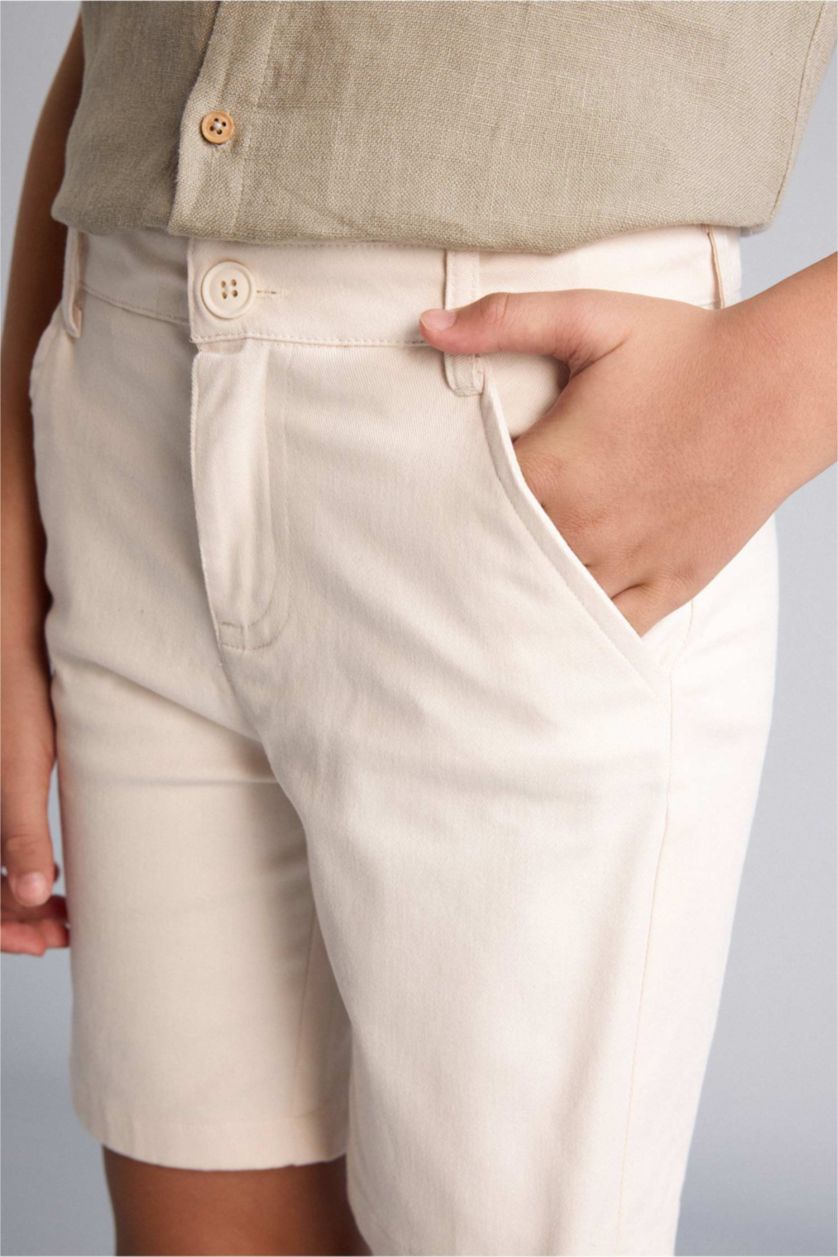 أولادي اللون الحجري شورت اولادي قصة عادية