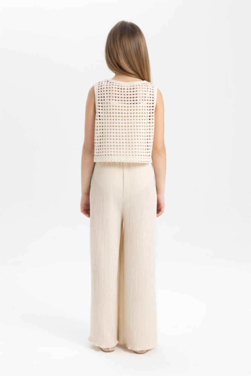 Kız Çocuk - Genç Kız Taş Kolsuz Uzun Tulum Kız Çocuk