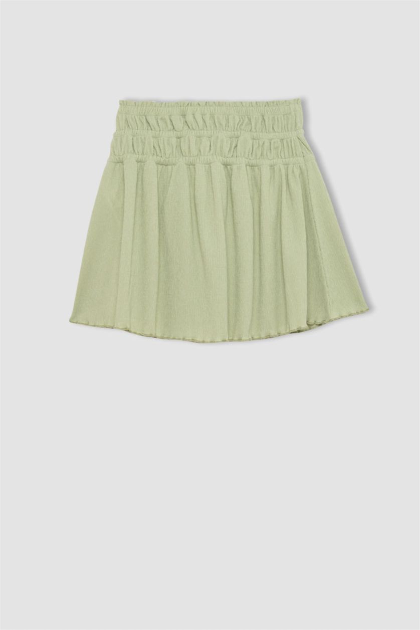 بناتي أخضر فاتح جيبة بناتي