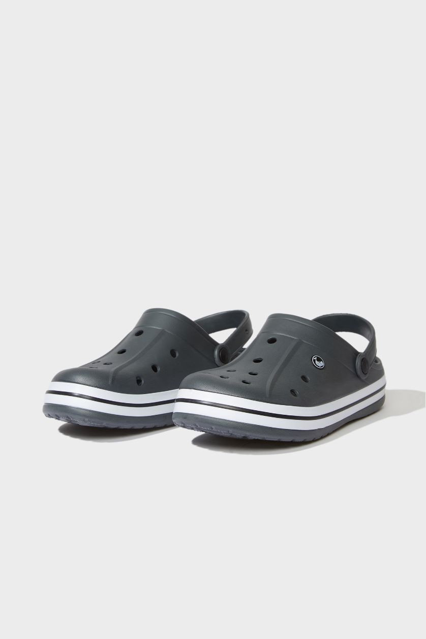 Erkek Gri Erkek Tek Bantlı Yüksek Taban Eva Sandalet