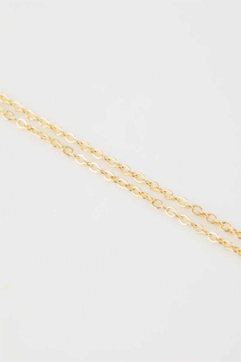 Woman Karma Woman New Year Figured Gold Necklace