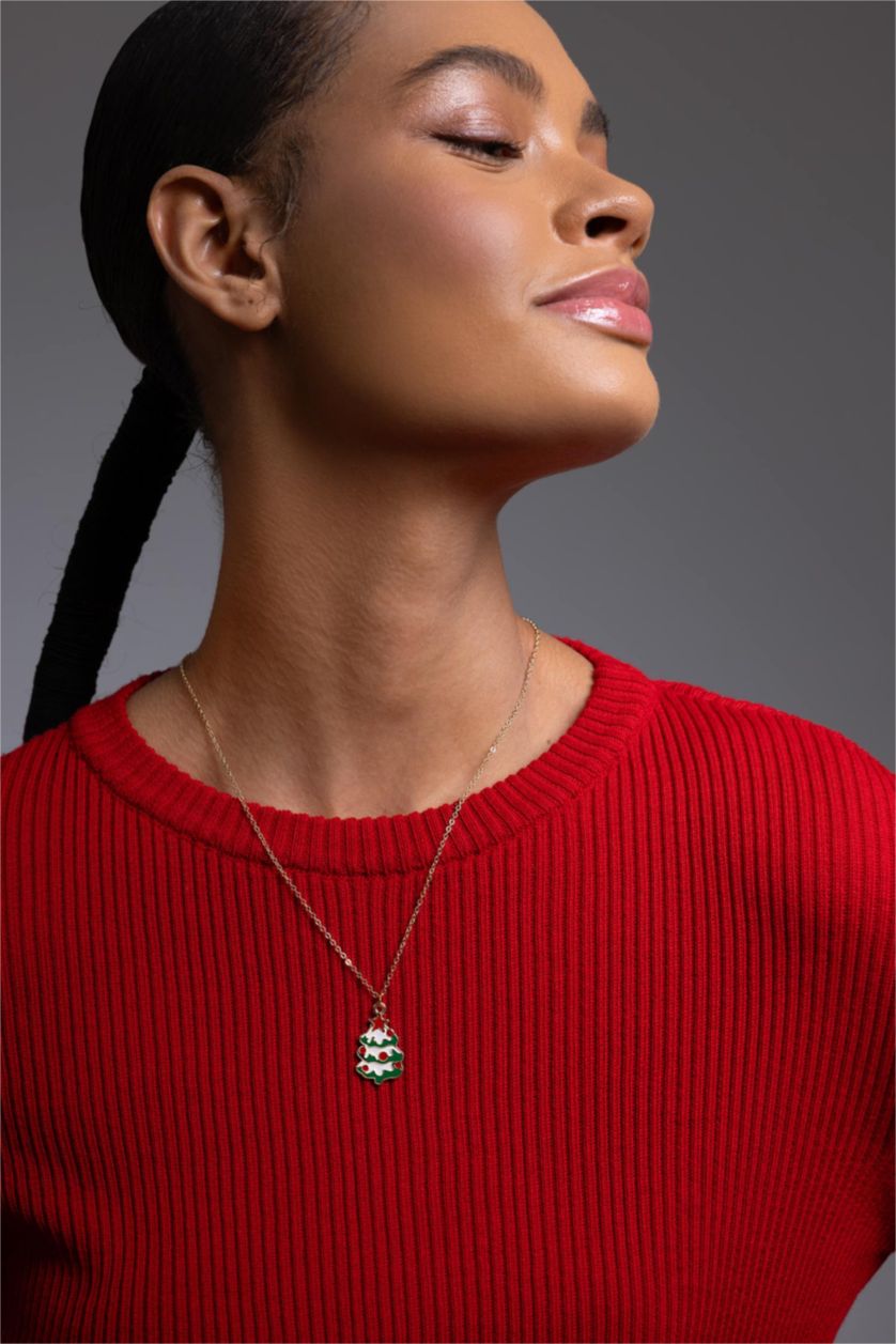 Woman Karma Woman New Year Figured Gold Necklace