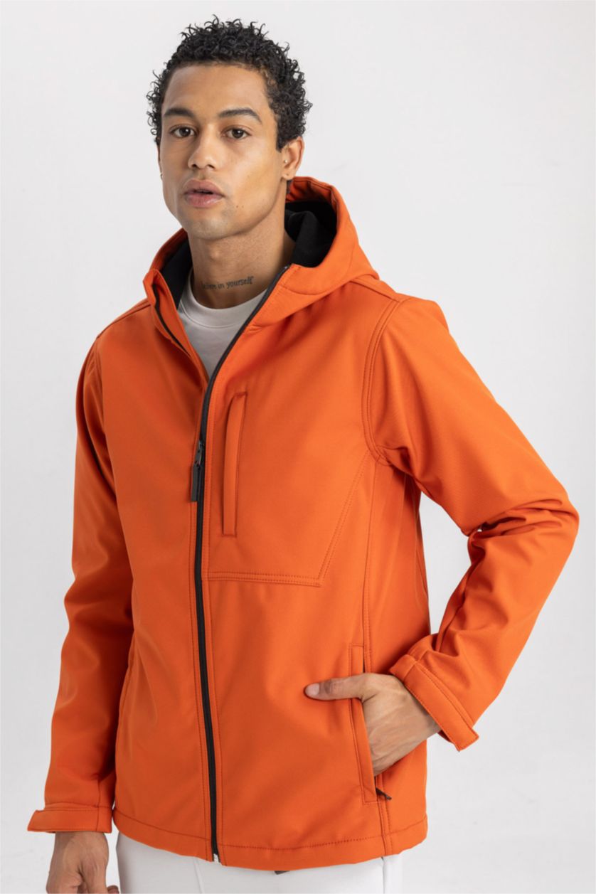 MAN Orange DeFactoFit Water Repellent Regular Fit Softshell Jacket