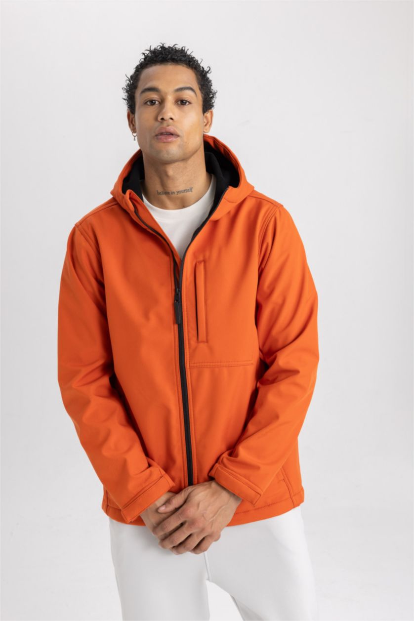 MAN Orange DeFactoFit Water Repellent Regular Fit Softshell Jacket