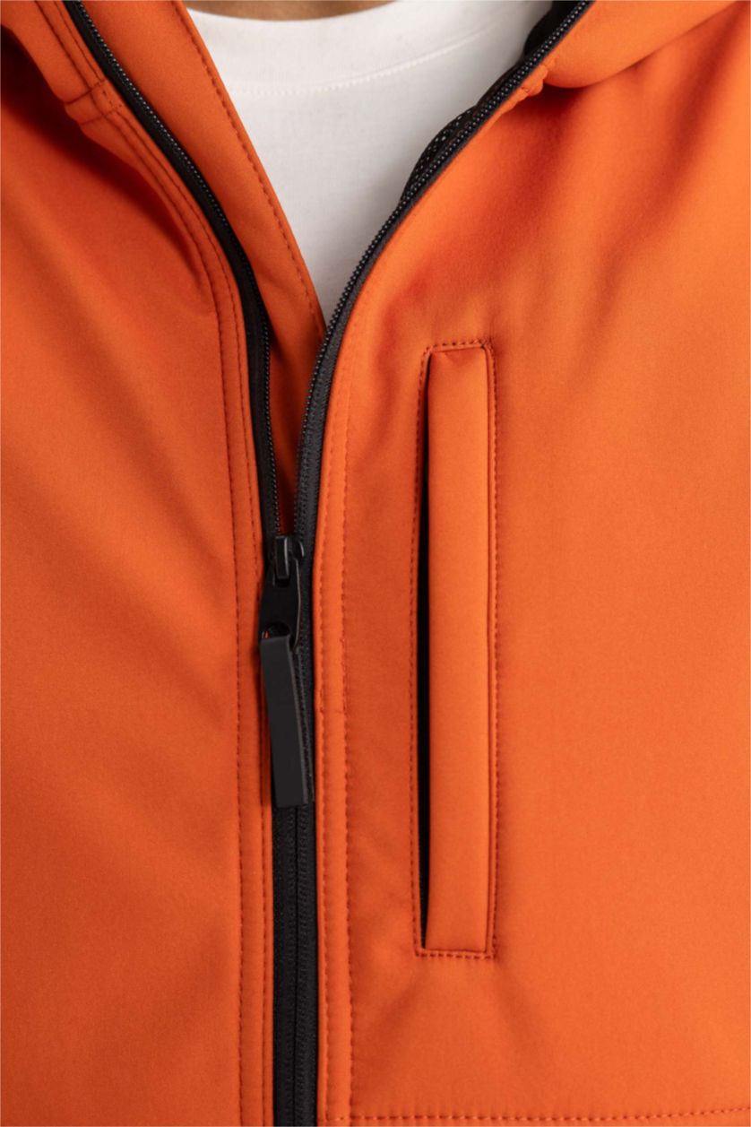 MAN Orange DeFactoFit Water Repellent Regular Fit Softshell Jacket