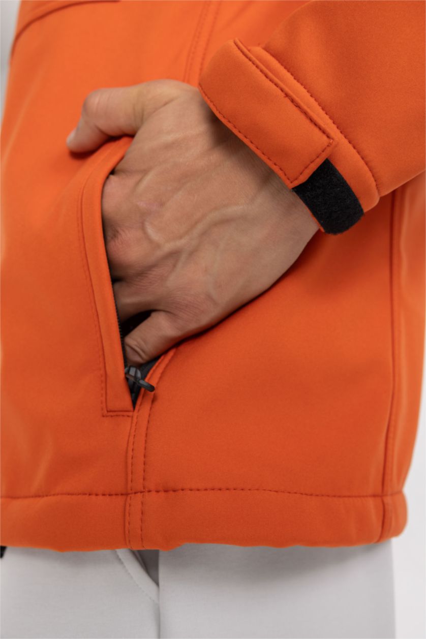 MAN Orange DeFactoFit Water Repellent Regular Fit Softshell Jacket