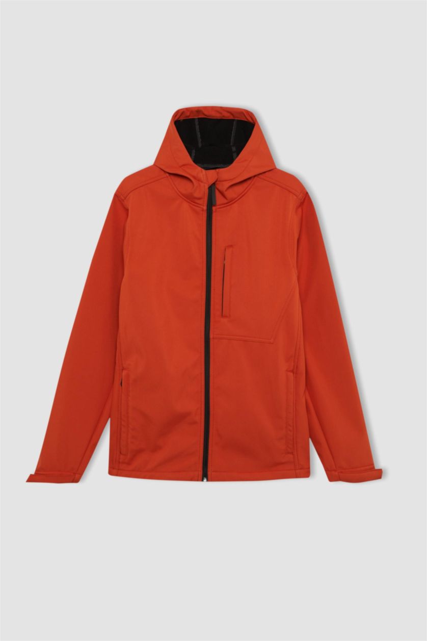 MAN Orange DeFactoFit Water Repellent Regular Fit Softshell Jacket