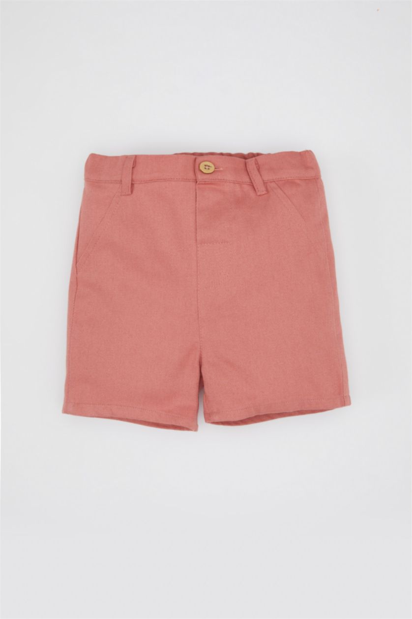 طفلة صغيرة وردي طقم بناتي فلورال بلوزة وشورت قصة عادية - قطعتين