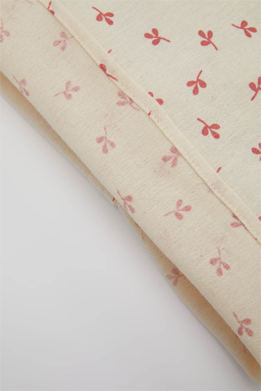 طفلة صغيرة وردي طقم بناتي فلورال بلوزة وشورت قصة عادية - قطعتين