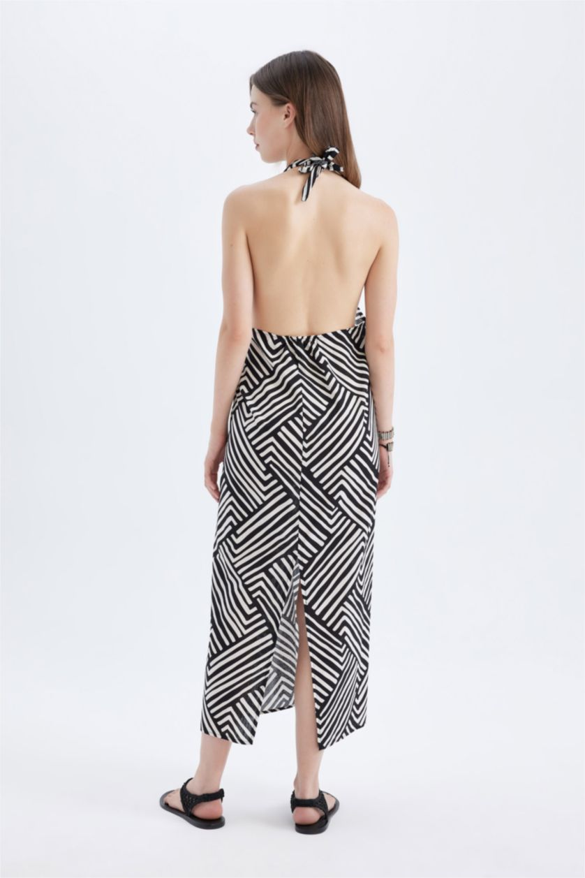 حريمي أسود كاش مايوه مخطط قطن قصة عادية