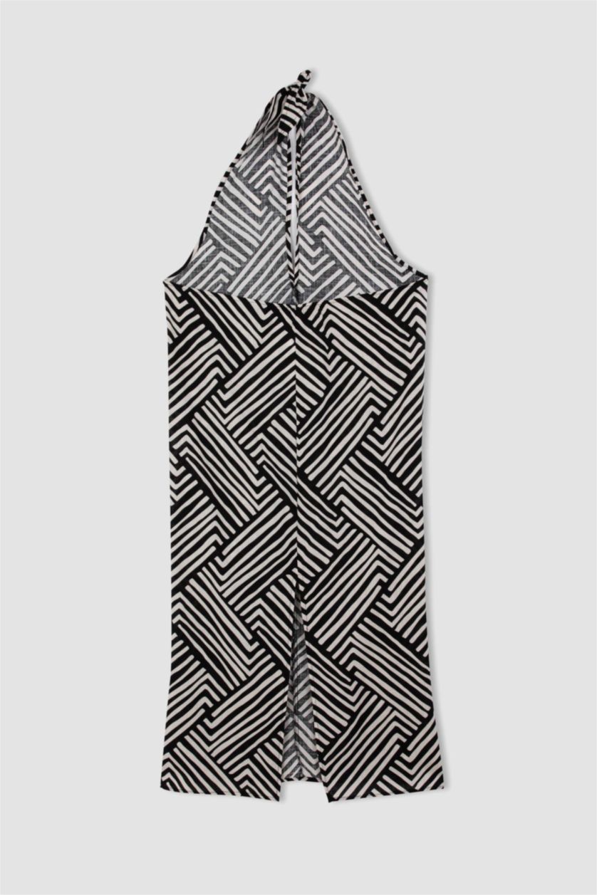 حريمي أسود كاش مايوه مخطط قطن قصة عادية