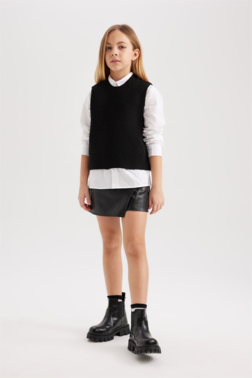 GIRLS & TEENS Black Girl Basic Vest