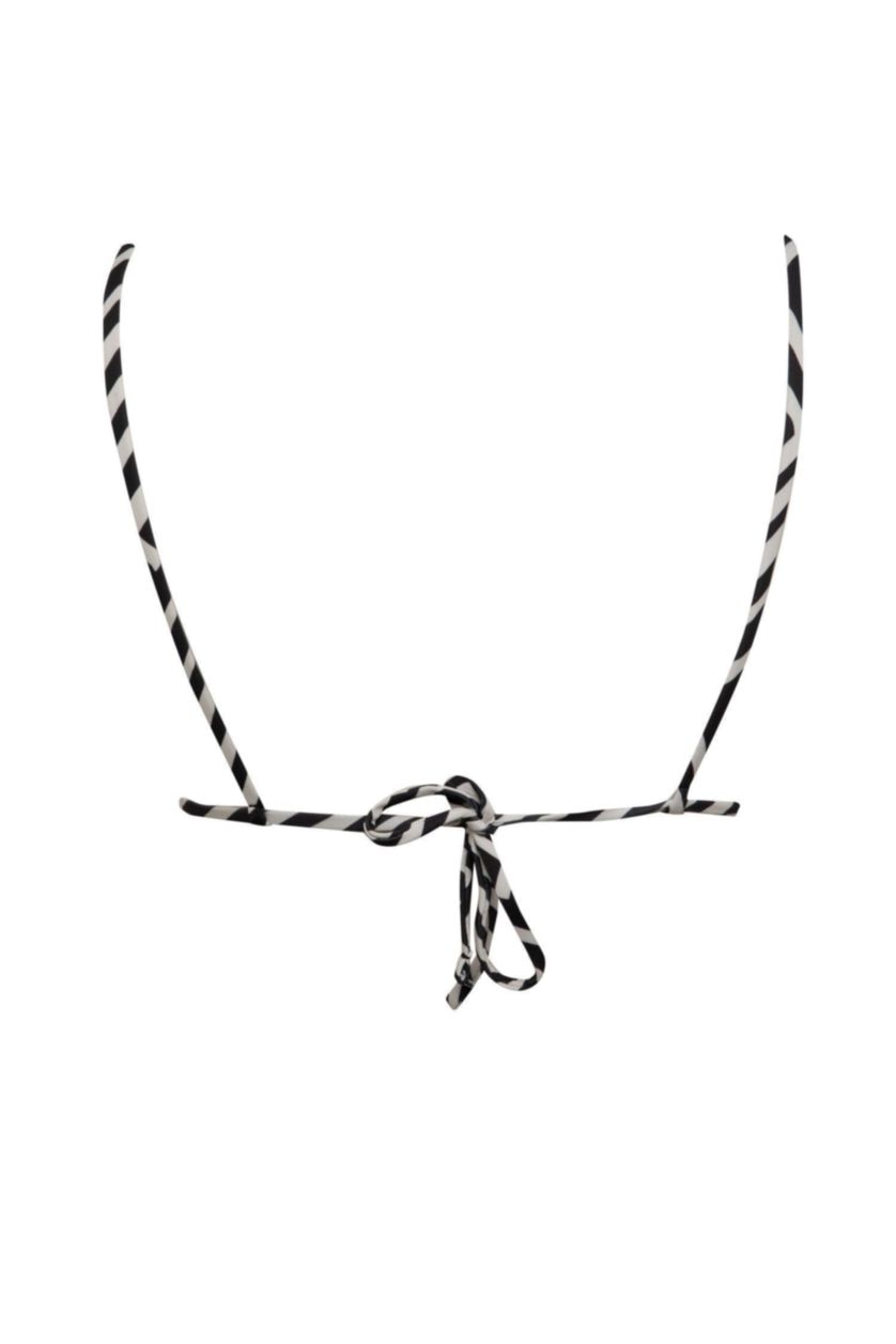 حريمي أسود بكيني توب مخطط قصة عادية