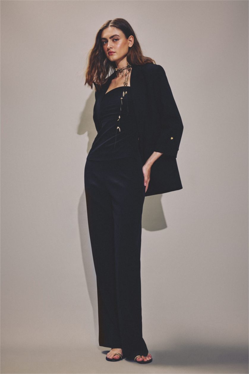 نساء أسود Oversize Fit Blazer