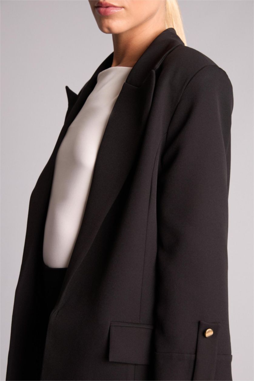 نساء أسود Oversize Fit Blazer