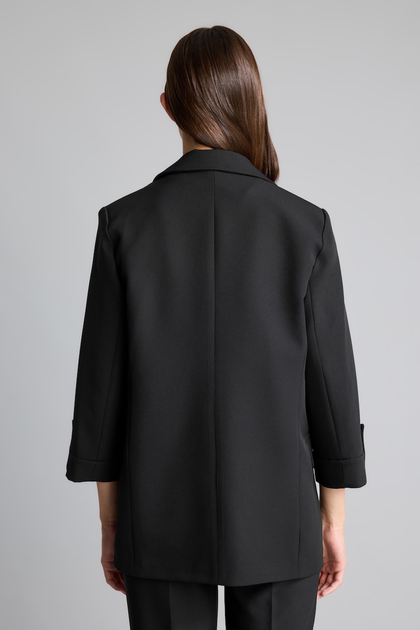WOMAN Black Oversize Basic Black Blazer