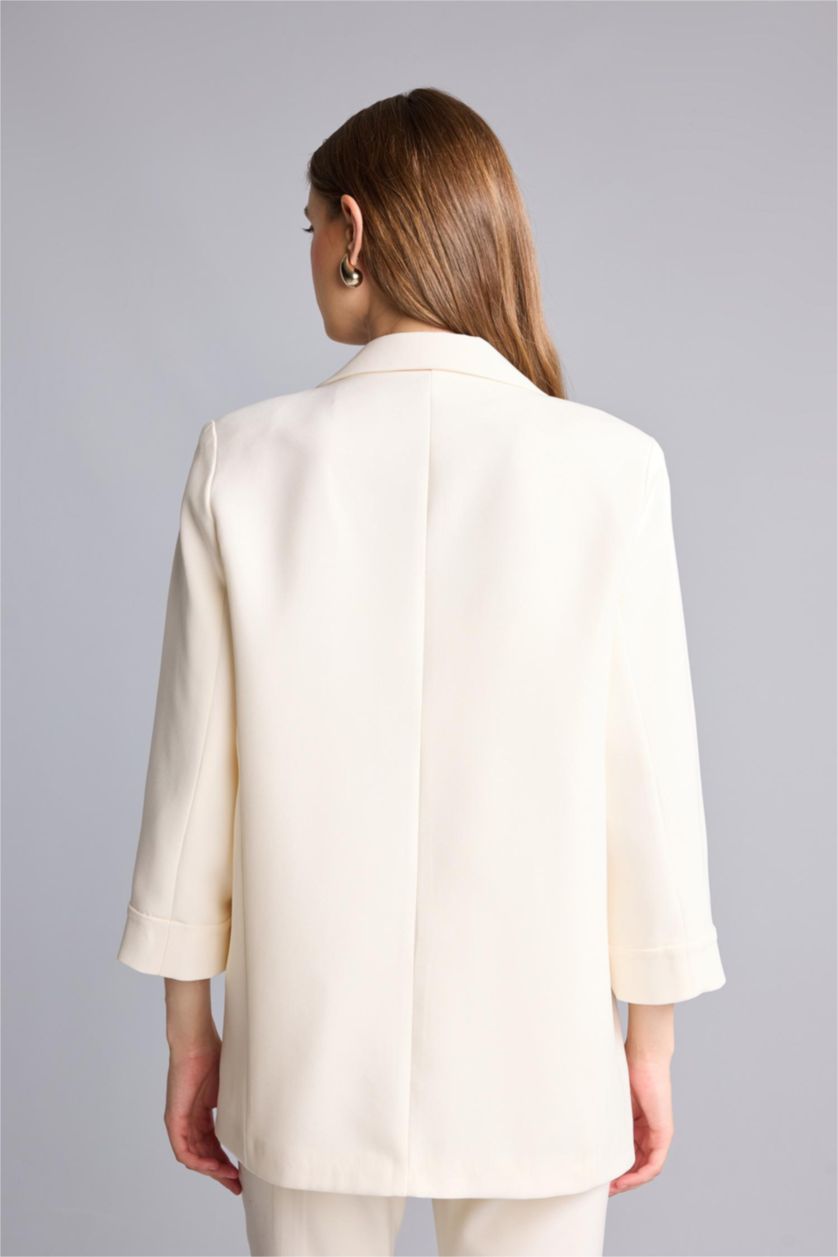 نساء أبيض Oversize Fit Blazer