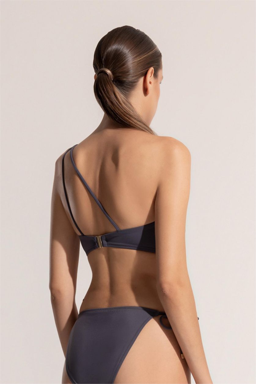 Kadın Antrasit Ayje x DeFacto Tek Omuzlu Bikini Üstü