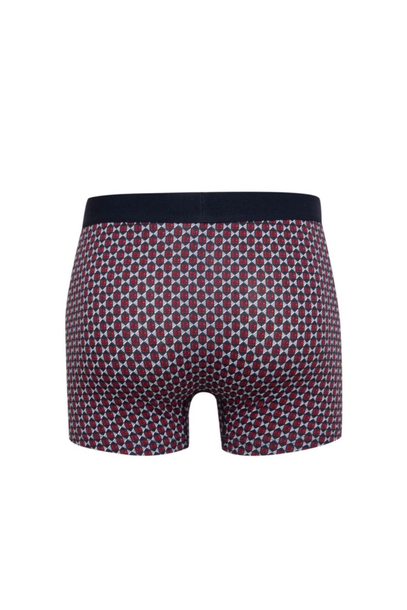 Erkek Lacivert Regular Fıt Baskılı 3'lü Boxer