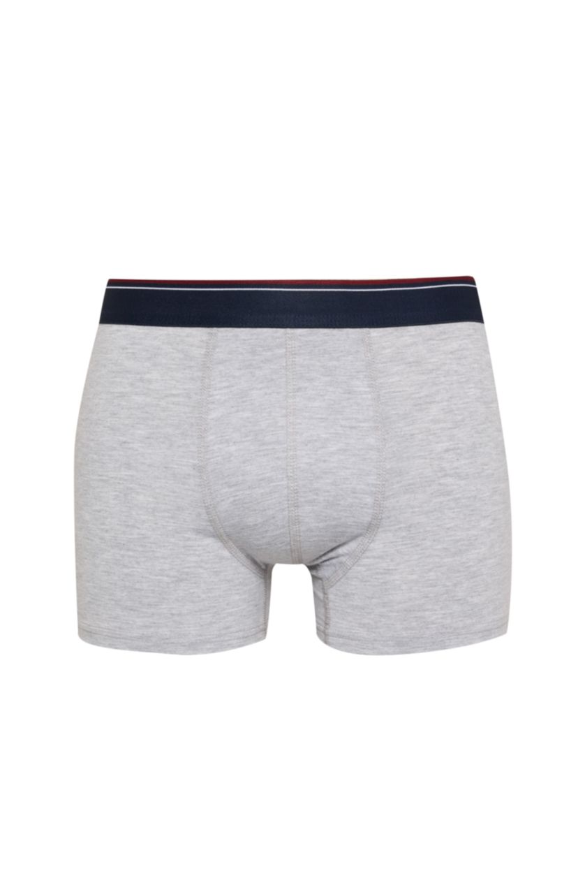 Erkek Lacivert Regular Fıt Baskılı 3'lü Boxer