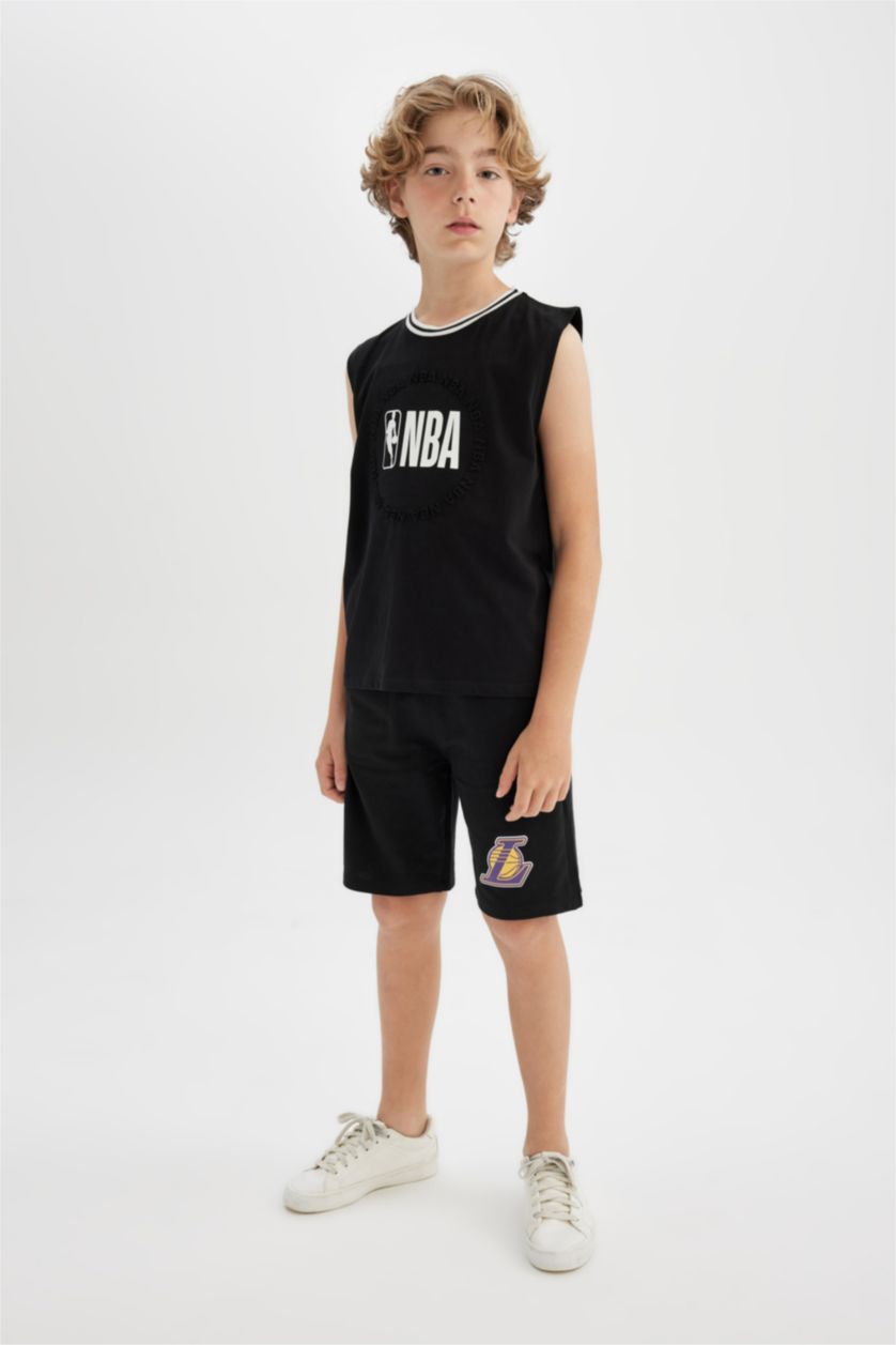 BOYS & TEENS Black Boy Regular Fit NBA Licensed Tank Top