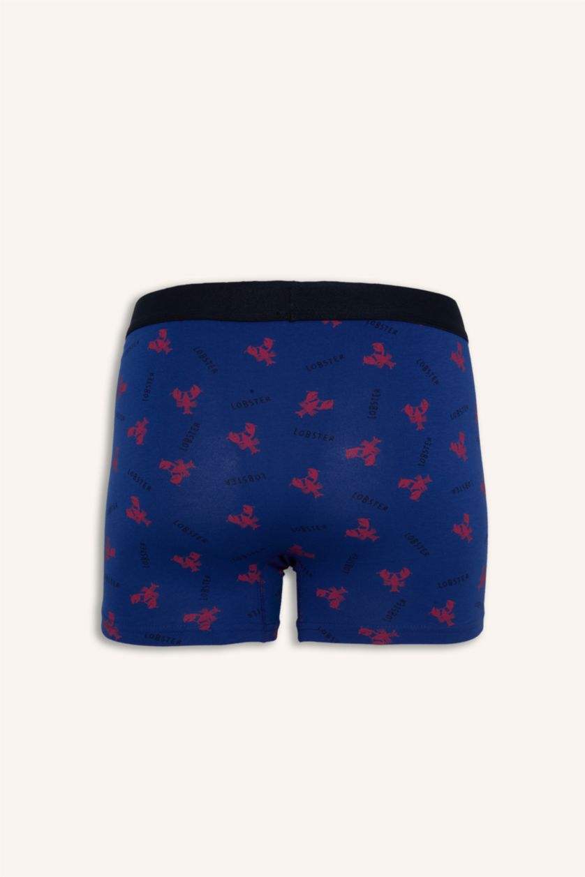 MAN NAVY Regular Fit Animal Print 3 Piece Navy Boxers
