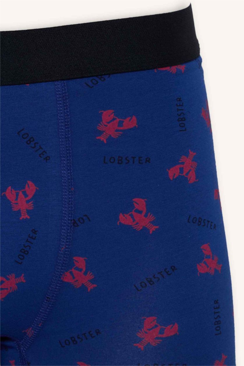 MAN NAVY Regular Fit Animal Print 3 Piece Navy Boxers
