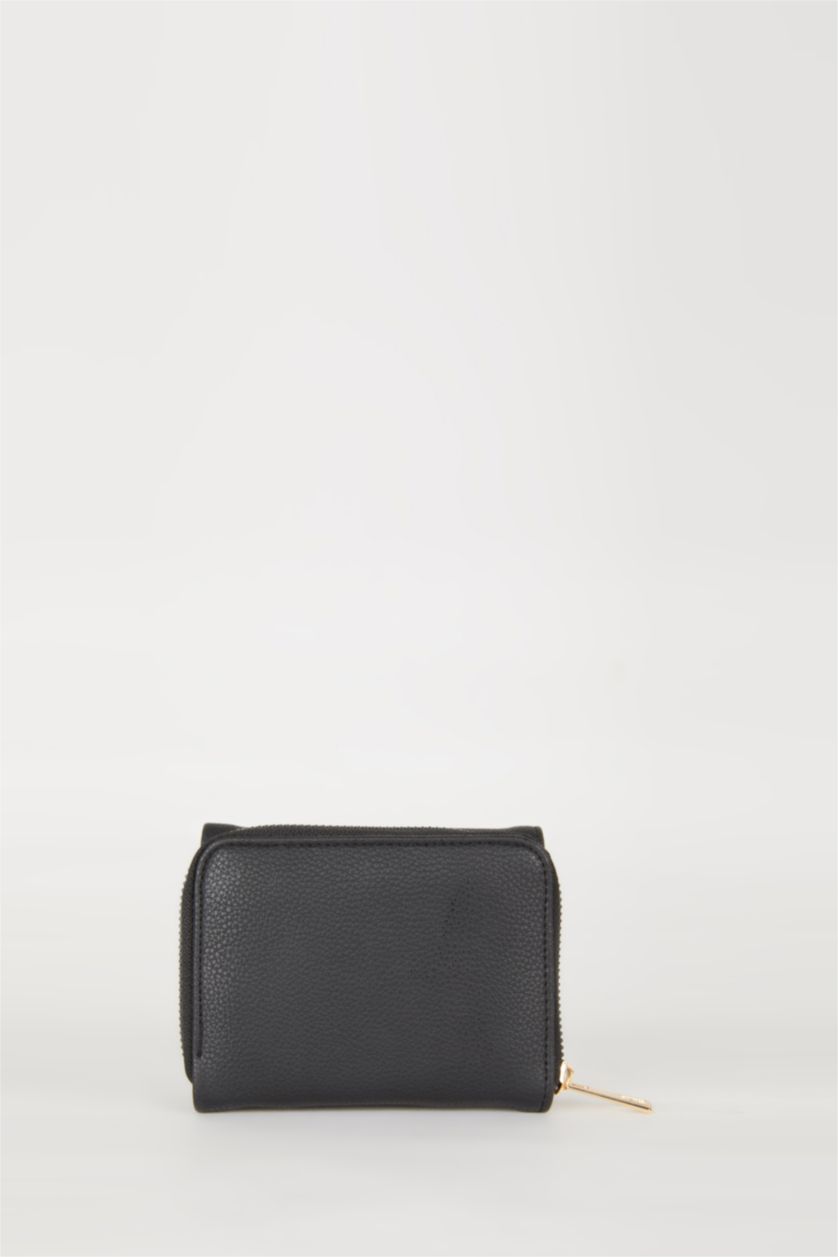 Women Black Woman Faux Leather Wallets