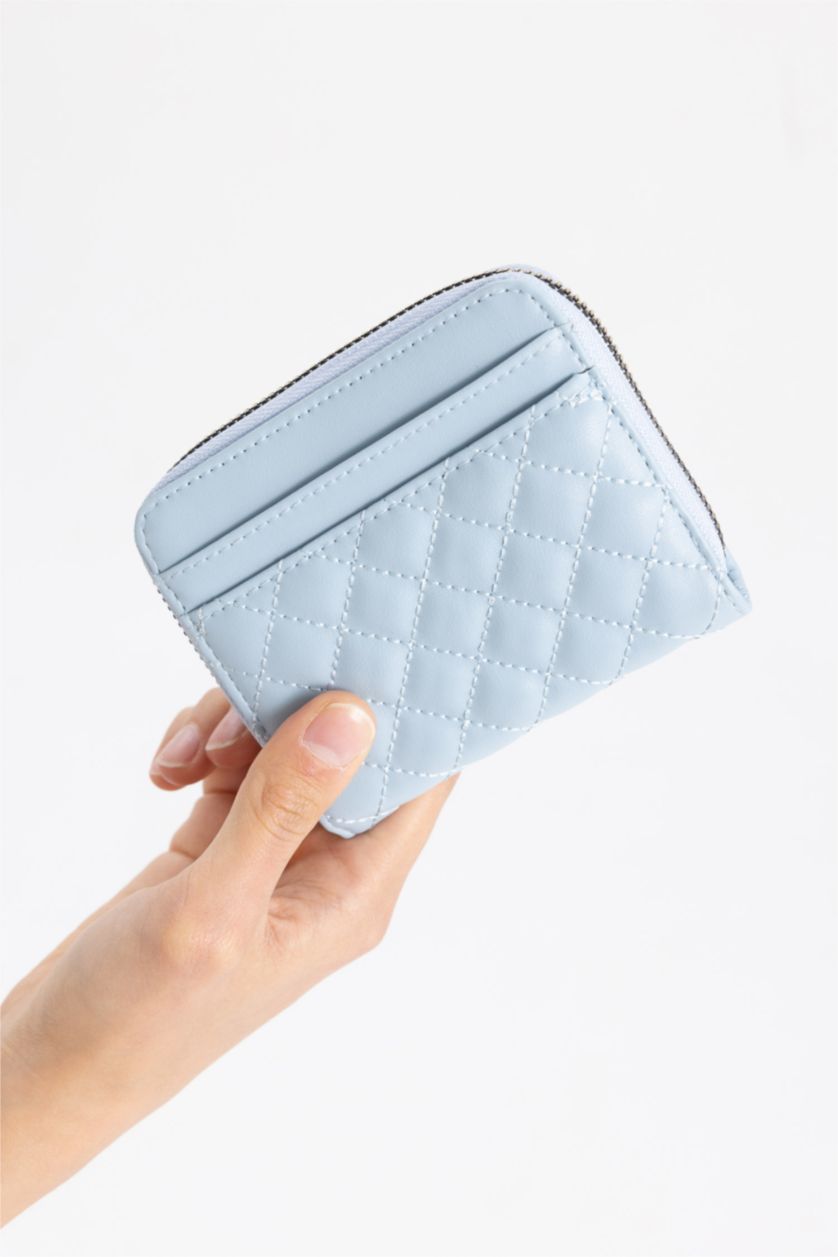 Women Light Blue Woman Faux Leather Wallets