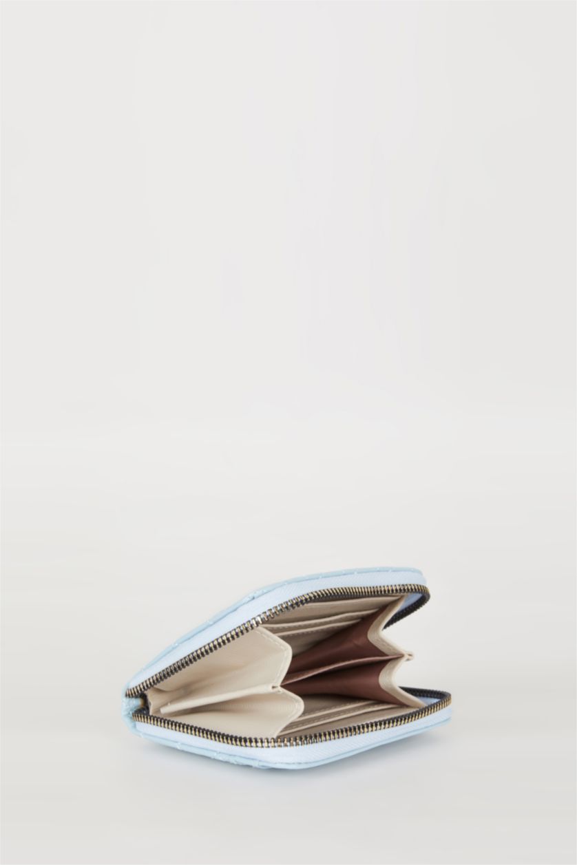 Women Light Blue Woman Faux Leather Wallets